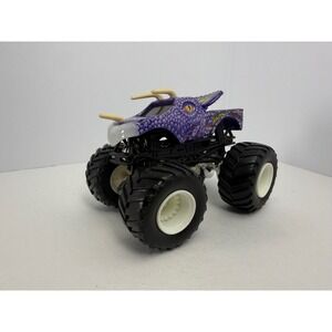 Hot Wheels Monster Jam Jurassic Attack Purple Dinosaur Monster Truck 1:64 Scale